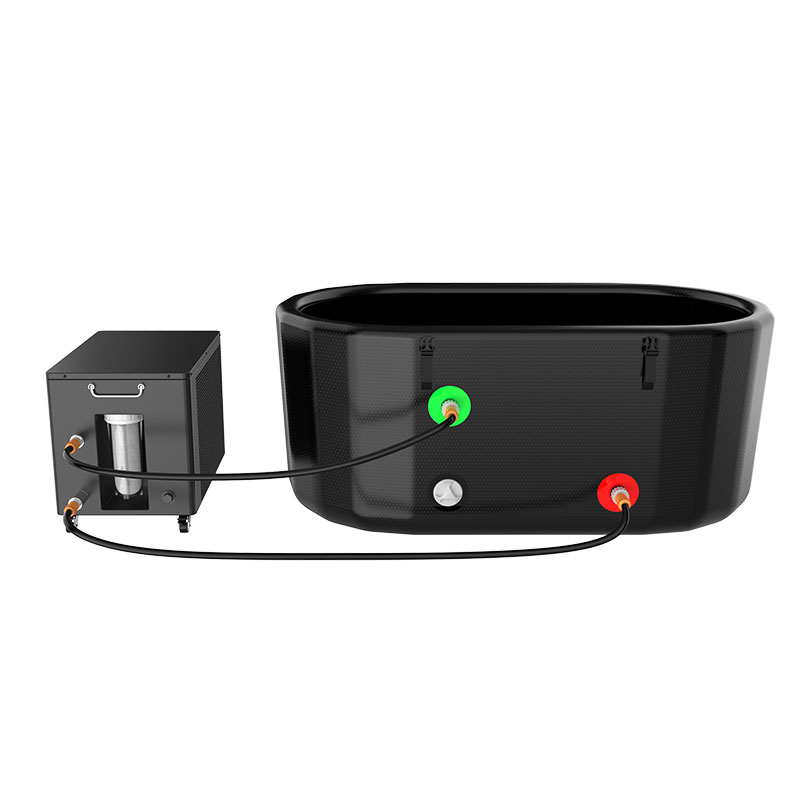 Nafukovateľný bazén v oblasti studeného ponoru kompatibilný s chladičom vody