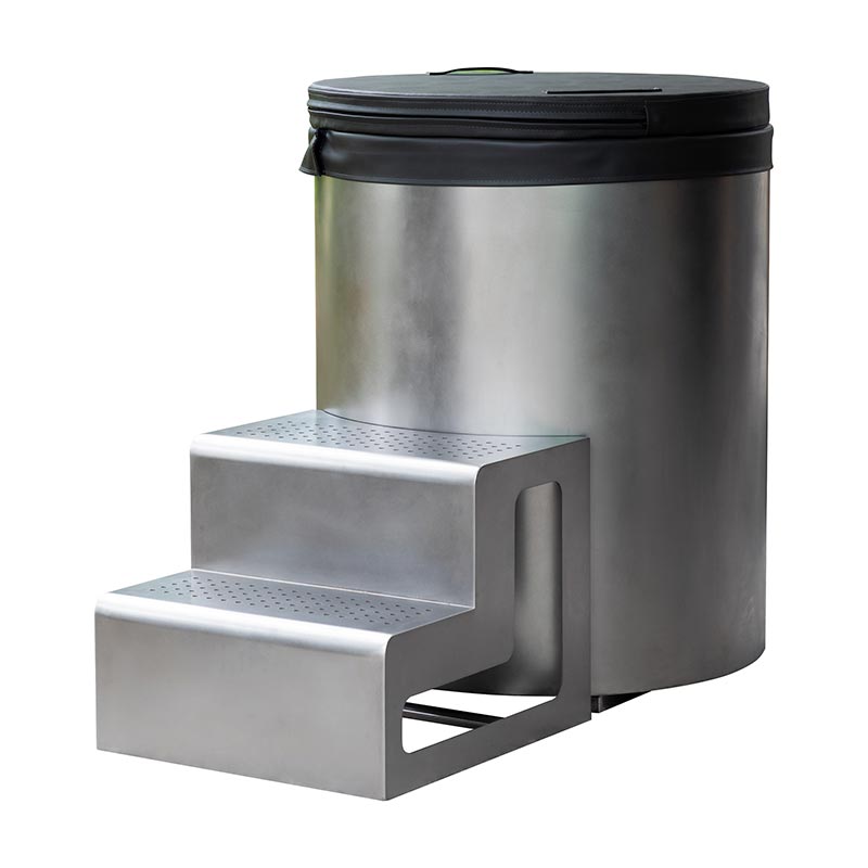 Plná okrúhla studená ponorná vaňa z nehrdzavejúcej ocele 304