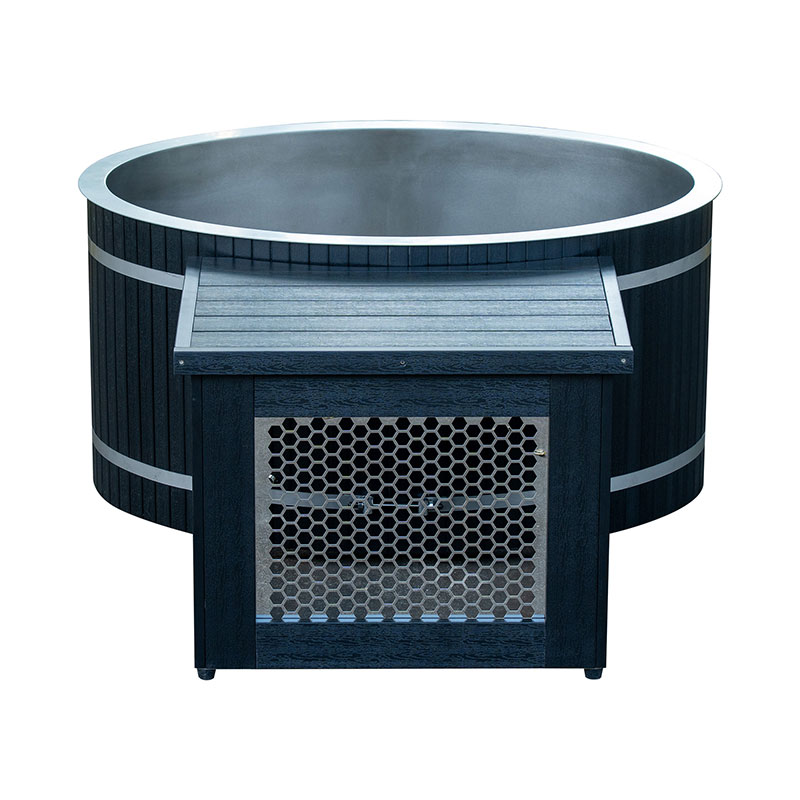 Oválny studený ponor s vaňou z nehrdzavejúcej ocele